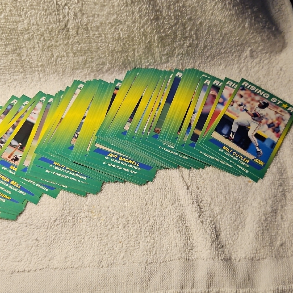 1992 Score Baseball Cards Rising Stars Baseball Card Set #1-100